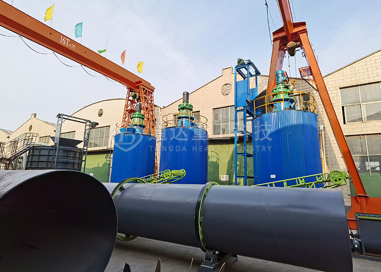 東北24米烘干機發貨現場烘干機烘…